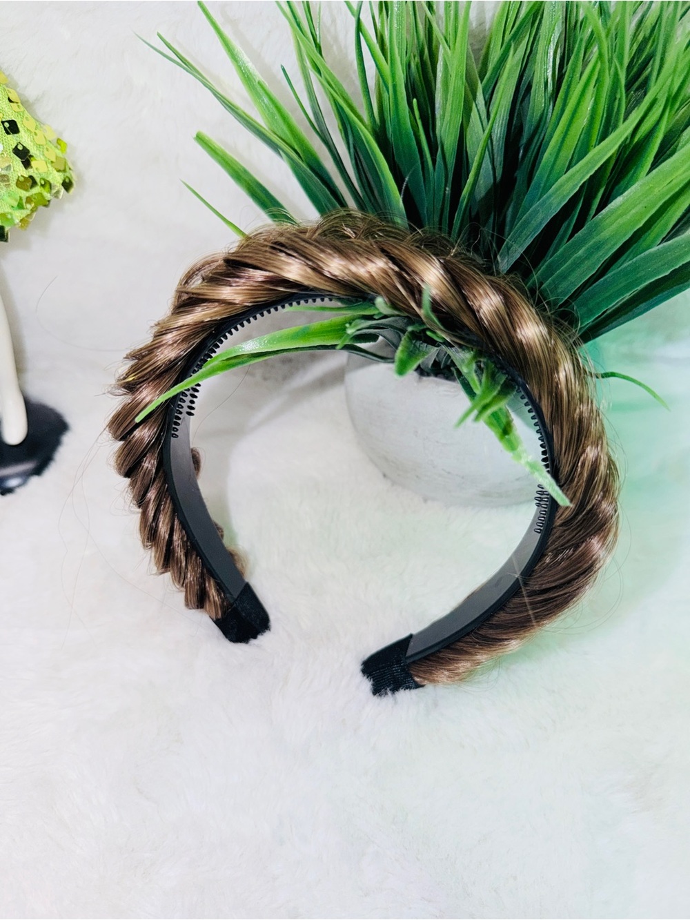 Braided Brown Fashion Headband - Women Accessories 💇🏻‍♀️